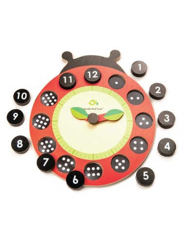 Orologio Coccinella Magnetico - Imparo a Leggere l'Ora - Tender Leaf - Ladybug Teaching Clock