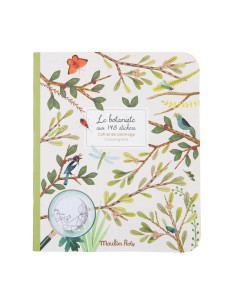 Album da colorare con Stickers Botanista - Colouring Book 148 adesivi - Moulin Roty - Le Jardin - Le 4 stagioni