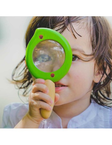 Lente di Ingrandimento Foglia - Attività Montessori Osservazione - Leaf Magnifier - Plan Toys