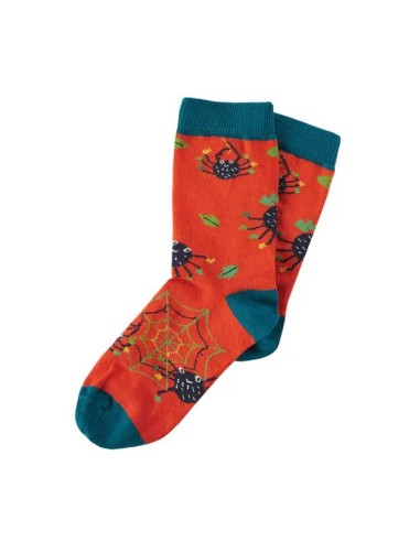 Calzini Speciale Halloween - Perfect Pair Socks - Idea Regalo Eco friendly - Frugi - Red Spiders