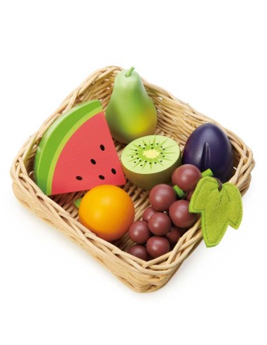 Cestino di Frutta - Giocattolo In Legno - Fruit Basket - Tender Leaf