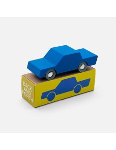 Automobilina di legno - Back & Forth Car - Waytoplay® - Blu