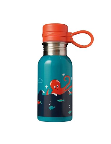 Borraccia Splish Splash in Acciaio Inox - Steel Bottle 400ml - Frugi - Octopus