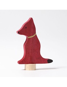 cane figura decorativa in legno per spirale dell'avvento grimms 2