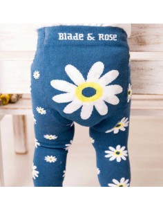 Daisy in Bloom - Leggings in Maglina di Cotone Oeko-Tex -...