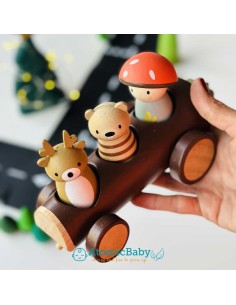 Tronco Taxi e gli amici del Bosco - Gioco in Legno -... 2