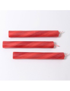 Candele Rosse in cera d'api - 20 candele per anello delle...