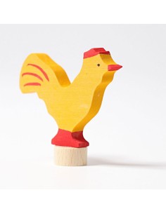 Gallo - Figurina decorativa per Corona dell'Avvento e...