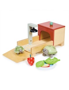 Tartarughe Playset - Ambientazione In Legno - Tender Leaf