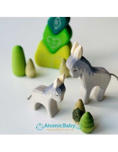 Asinello - Gioco Steineriano - Figura in legno...