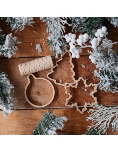 Christmas Set - Rullo e formine natalizie in Bioplastica per decorazioni - Kinfolk Pantry