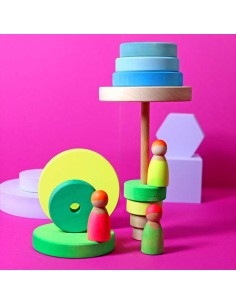 Neon Friends Mix - Set 3 omini Waldorf - Grimm's - Neon... 2