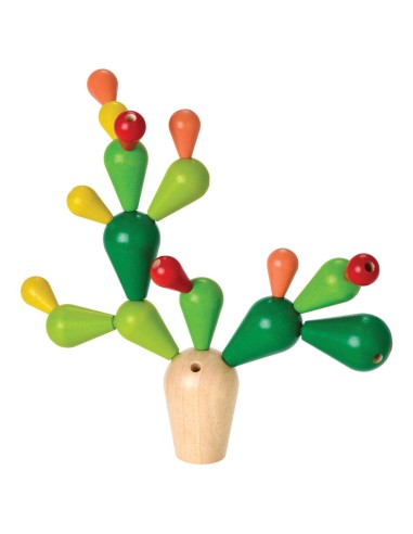 Balancing Cactus - Gioco Equilibrio di Legno - 100% Ecosostenibile - Plan Toys
