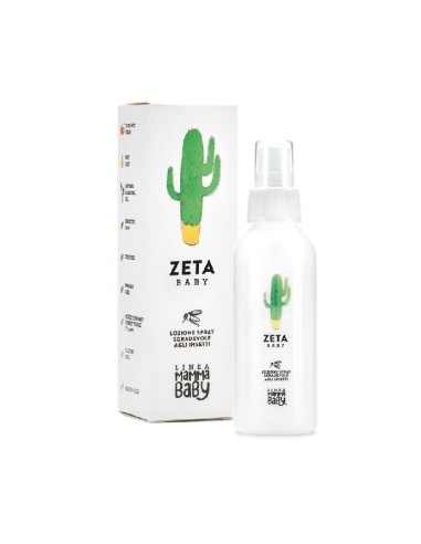 Zeta Baby - 100 ml - Lozione anti insetti - Protettiva, Emolliente - Non Unge - Profumo Eucalipto - Linea Mamma Baby