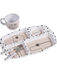 Set Pappa - Happy Dots - Rosa - Posate In Acciaio - Done...