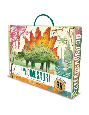 Stegosauro 3D - L'Era dei Dinosauri -  Modellino Tridimensionale - Sassi Junior